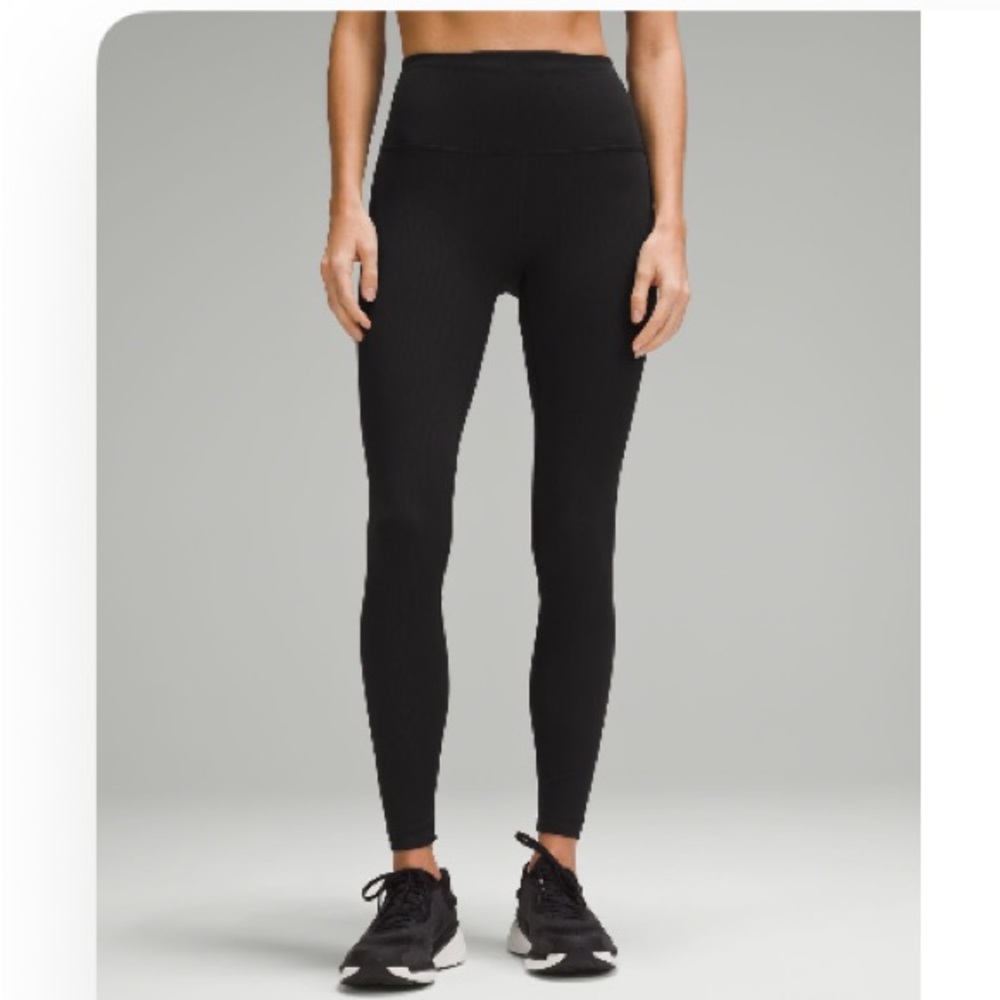 Wunder Train High-Rise Ribbed Tight 28” black size 6